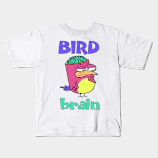 Birdbrain Design for Bird Lovers Kids T-Shirt